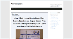 Desktop Screenshot of penyakitlepra.com